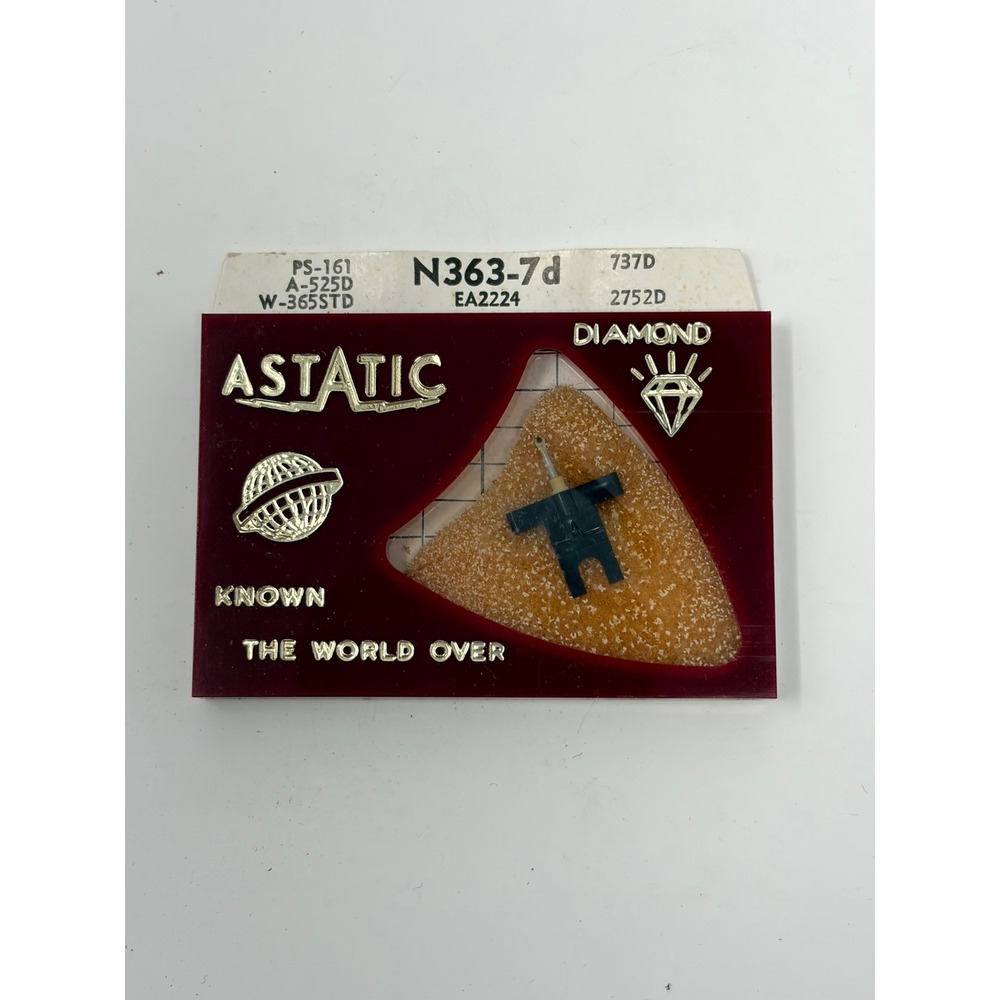 Astatic N363-7d Diamond Stylus Needle G.E. Stereo LP PS-161 A-525D 737D 2752D